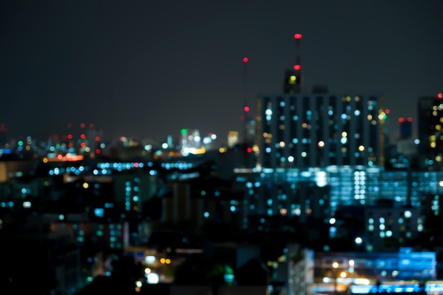 추상 도시 밤 빛 bokeh, defocused 배경