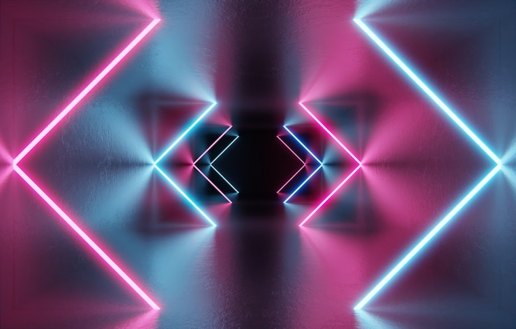 Free Photo abstract uv ultraviolet light composition