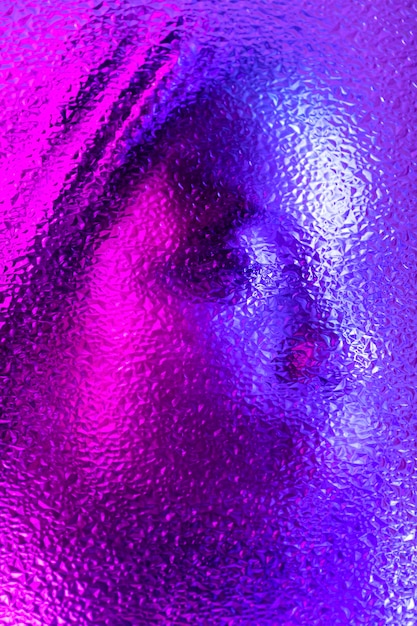 Free photo abstract vaporwave portrait of woman