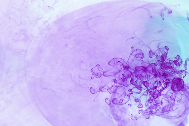 Abstract violet fluid smoke structure