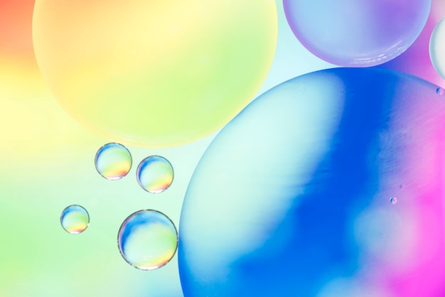 abstract vivid glowing drops