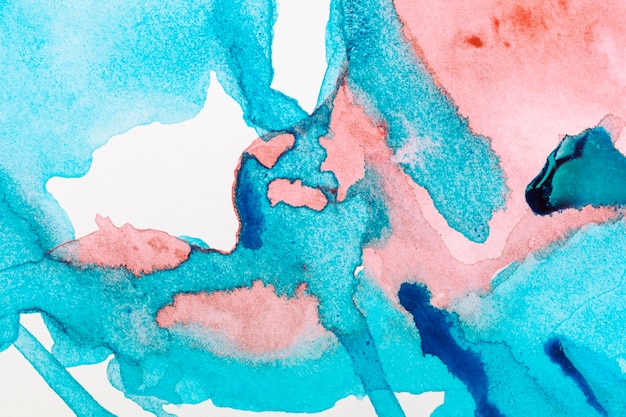 Abstract watercolor pink and blue background