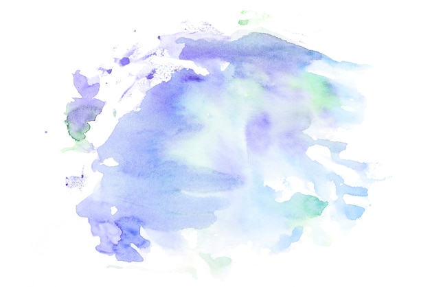 Abstract watercolor stain on white paper