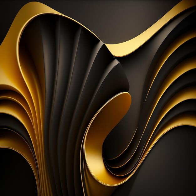Abstract wavy curves background