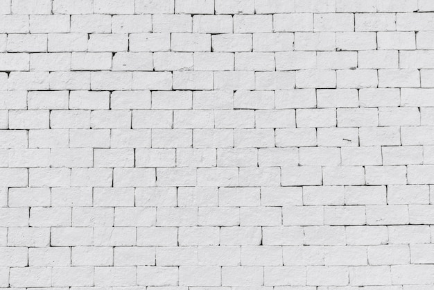 Abstract white brick wall background