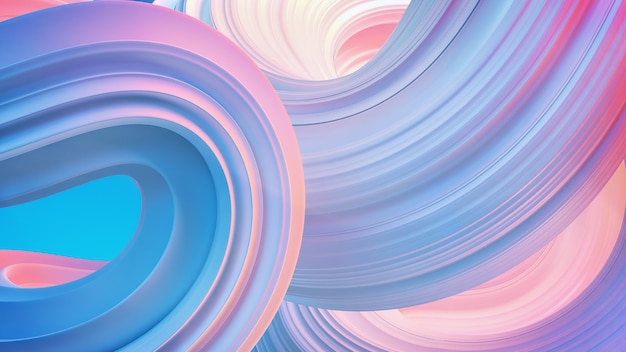 Abstract white wave background. 3d illustration.