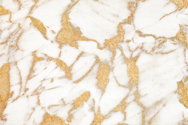 Abstract white and yellow marble textured