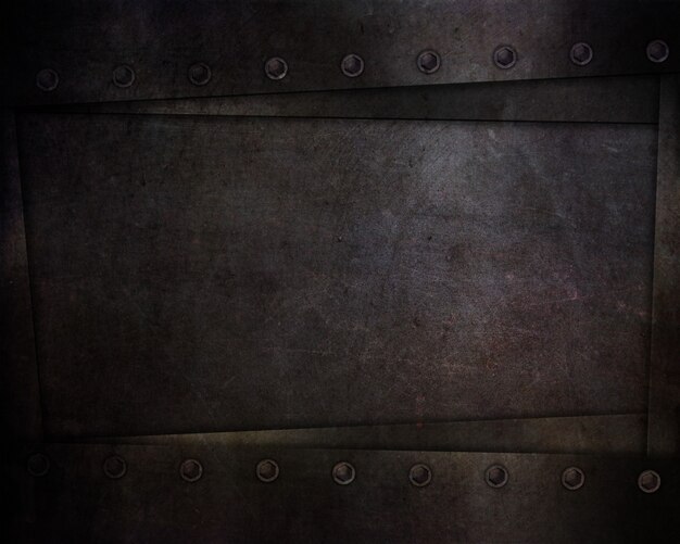 Abstract with dark grunge style textures and rivets