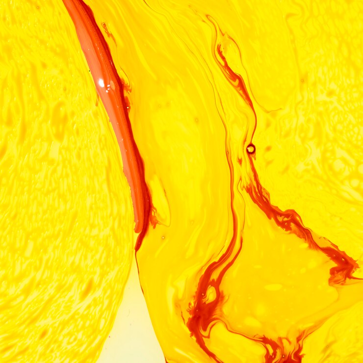 Free Photo abstract yellow layers with red lines
