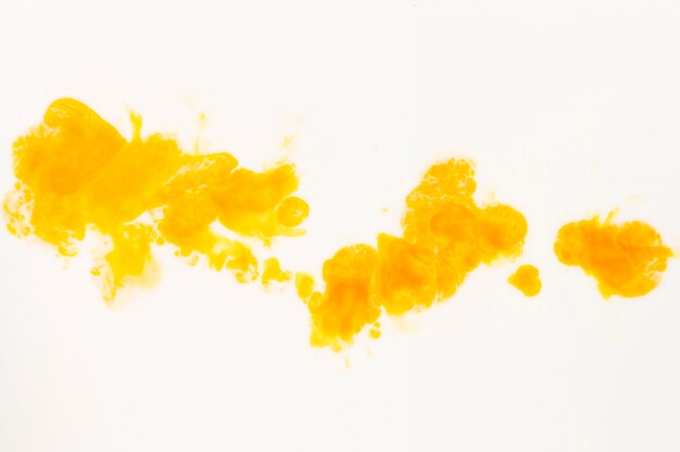 Abstract yellow and orange oil on canvas