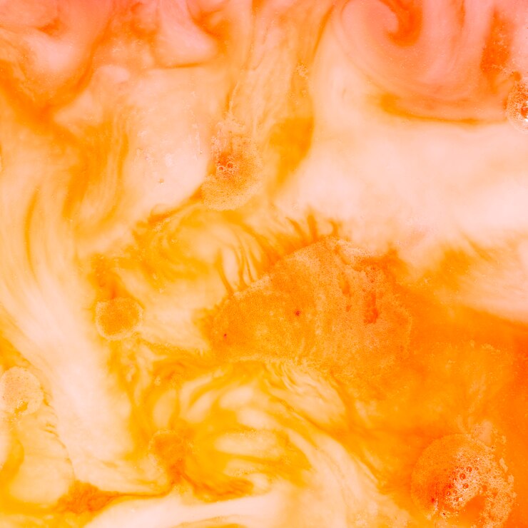 Free Photo abstract yellow shapes in oil