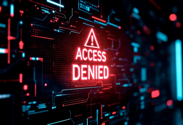 アクセス拒否:サイバーセキュリティ警報