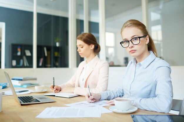 Accountant at work