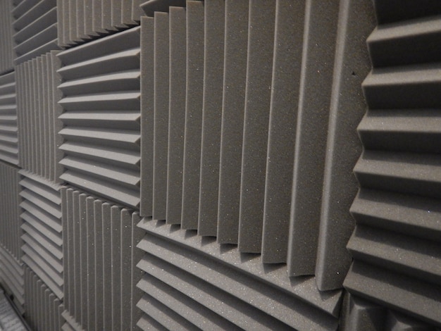 Free photo acoustic foam in studio