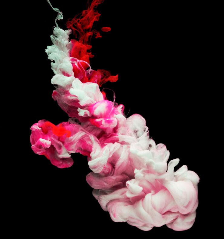 Free Photo acryllic color dissolving in water