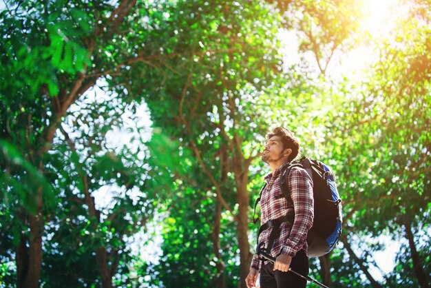 active backpack man person lifestyle