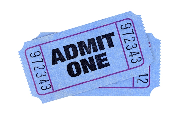 Free Photo admission tickets picture