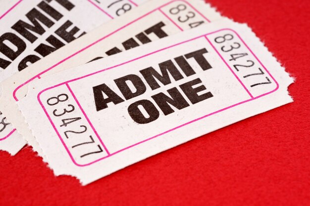 Admit one tickets