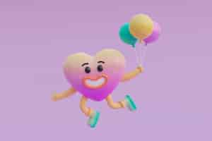 Free photo adorable 3d character for children