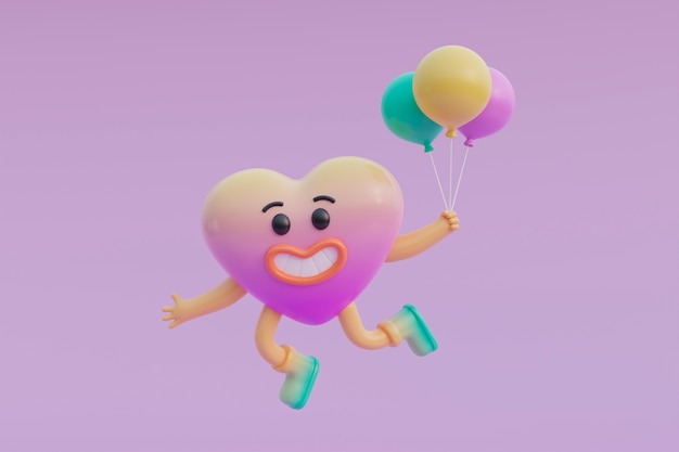 Очаровательный 3D персонаж для детей