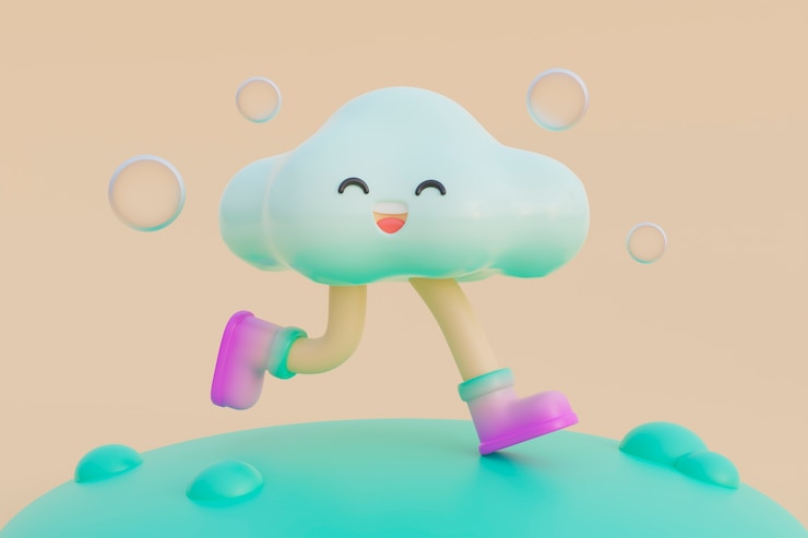 무료 Photo 어린이를 위한 사랑스러운 3d 캐릭터