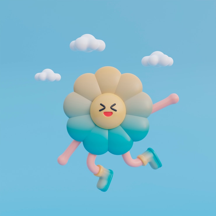 무료 Photo 어린이를 위한 사랑스러운 3d 캐릭터