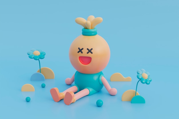 子供のための愛らしい 3 d キャラクター