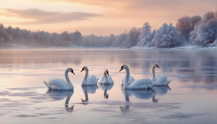 Free Photo adorable animals in the snow