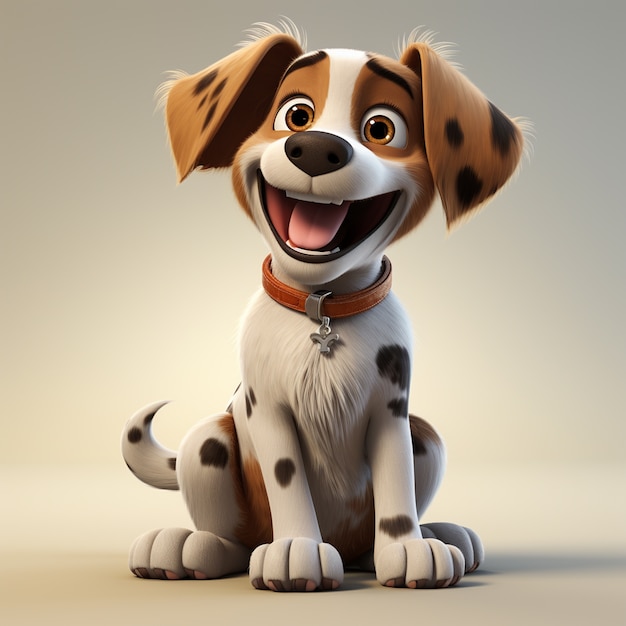 Adorable beagle dog in studio