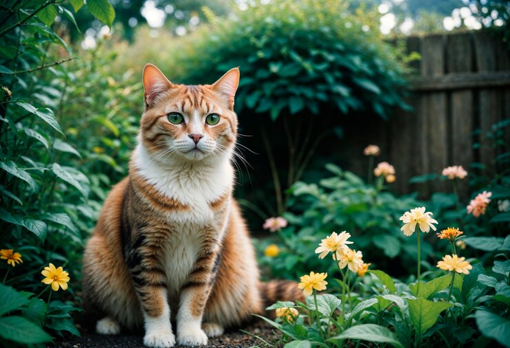 Free Photo adorable cat lifestyle
