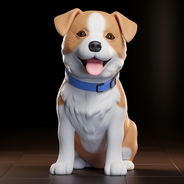 Free photo adorable jack russell terrier dog in studio