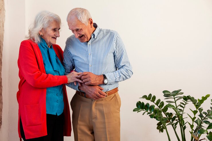 Free Photo adorable mature man and woman together