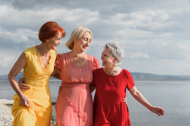 Adorable mature women together