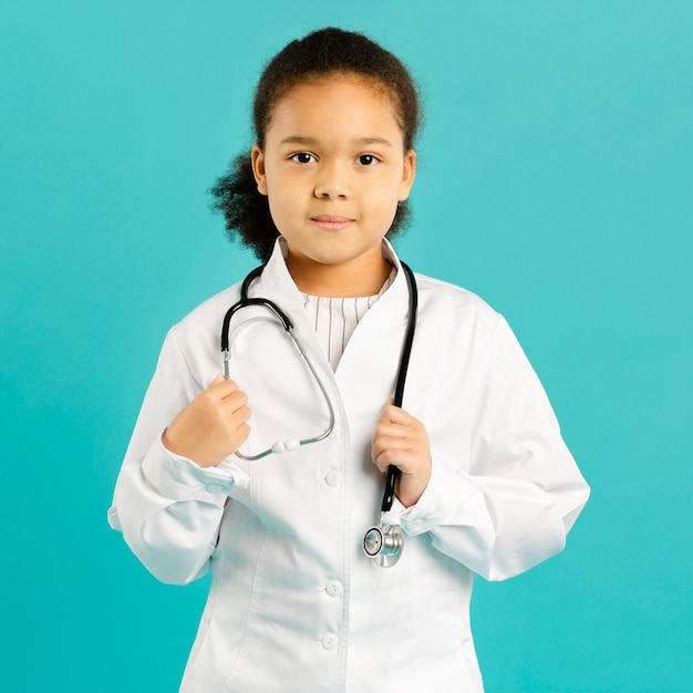 Free photo adorable young doctor front view