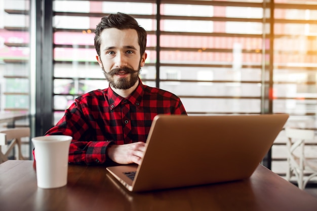 adult bearded business busy businessman