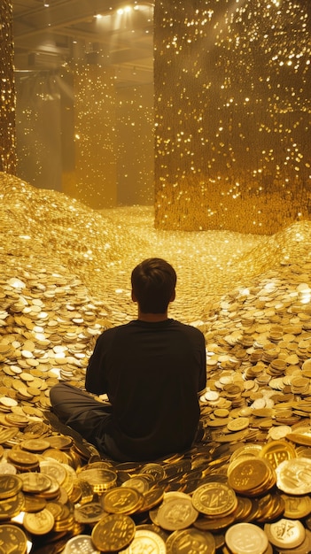 Free photo adult having lots of money