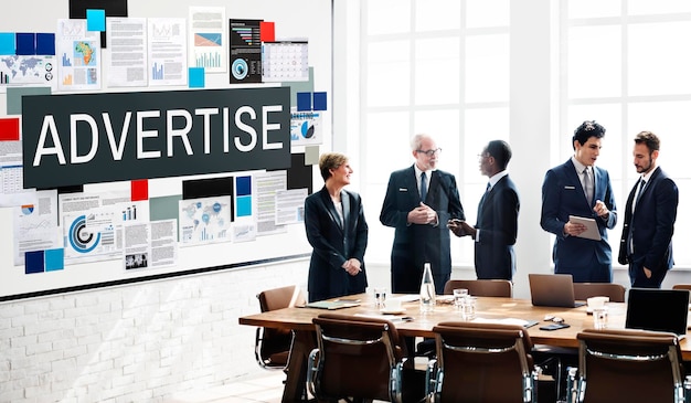 Free Photo advertise communication digital marketing business concept