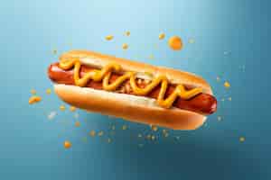 Бесплатное фото Реклама еды с хот-догами