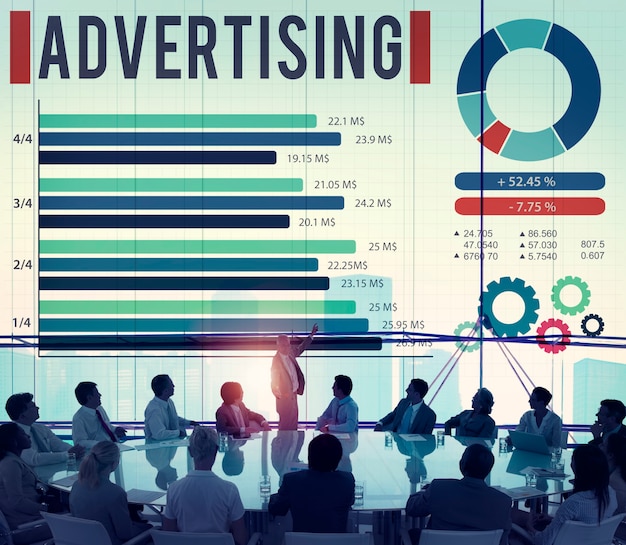 Free Photo advertising digital marketing commercial promotion concept