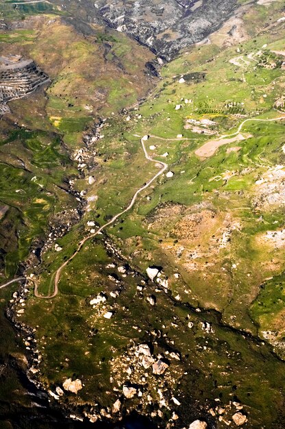 Aerial landscape of Cyprus