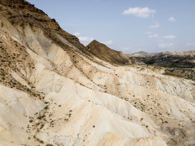 Aerial scenery view of mountains