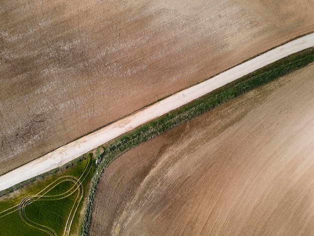 Aerial scenery view of nature