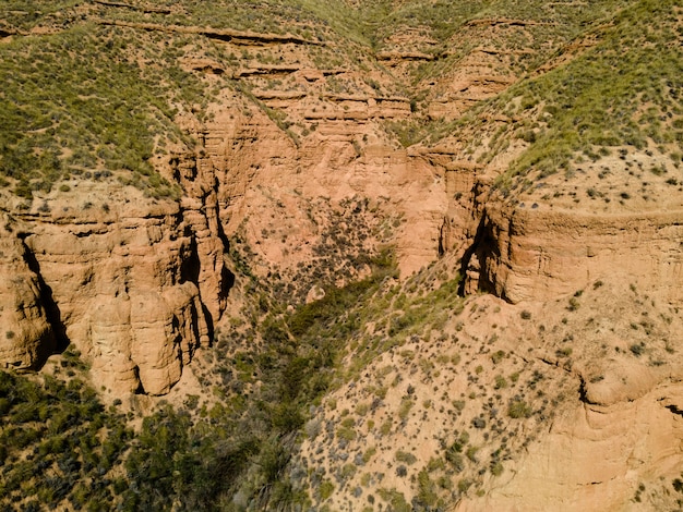 Aerial scenery view of nature