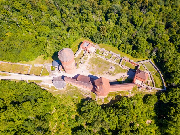 Aerial shot of Turaida castle, Sigulda