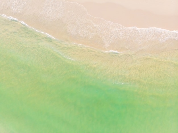 Aerial view of beach and sea