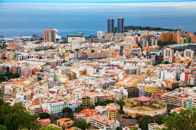 Premium Photo Aerial View Of The Capital Of Island Santa Cruz De Tenerife Canary Islands Spain