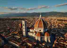 Foto gratuita vista aerea sulla città