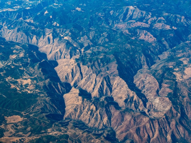 Aerial View of Deer Mountain near Mammoth Lakes, California