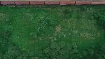 Free photo aerial view of meadow