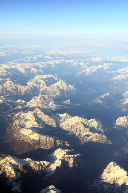 Aerial view of mountaints